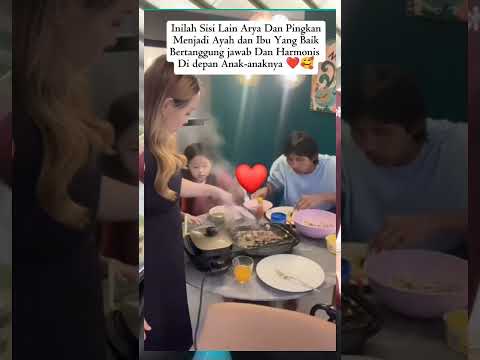 arya dan pinkan saat tidak lagi ngelawak, keluarga bahagia