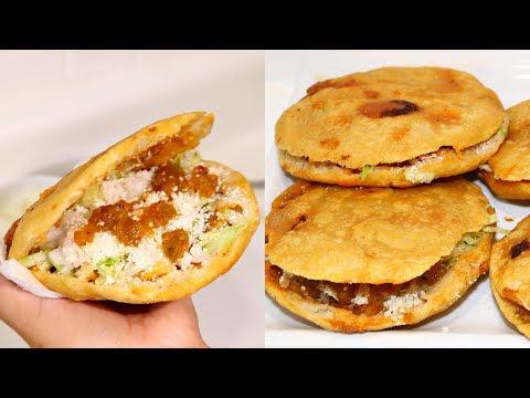 Gorditas de chicharron prensado como del CDMX 🇲🇽 | Receta paso a paso mas una rica salsa tatemada