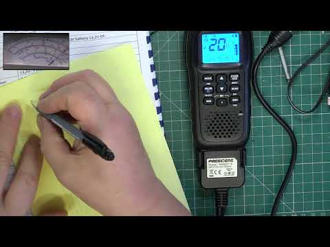 President Randy III CE MultiNorm handheld CB radio - adjustment