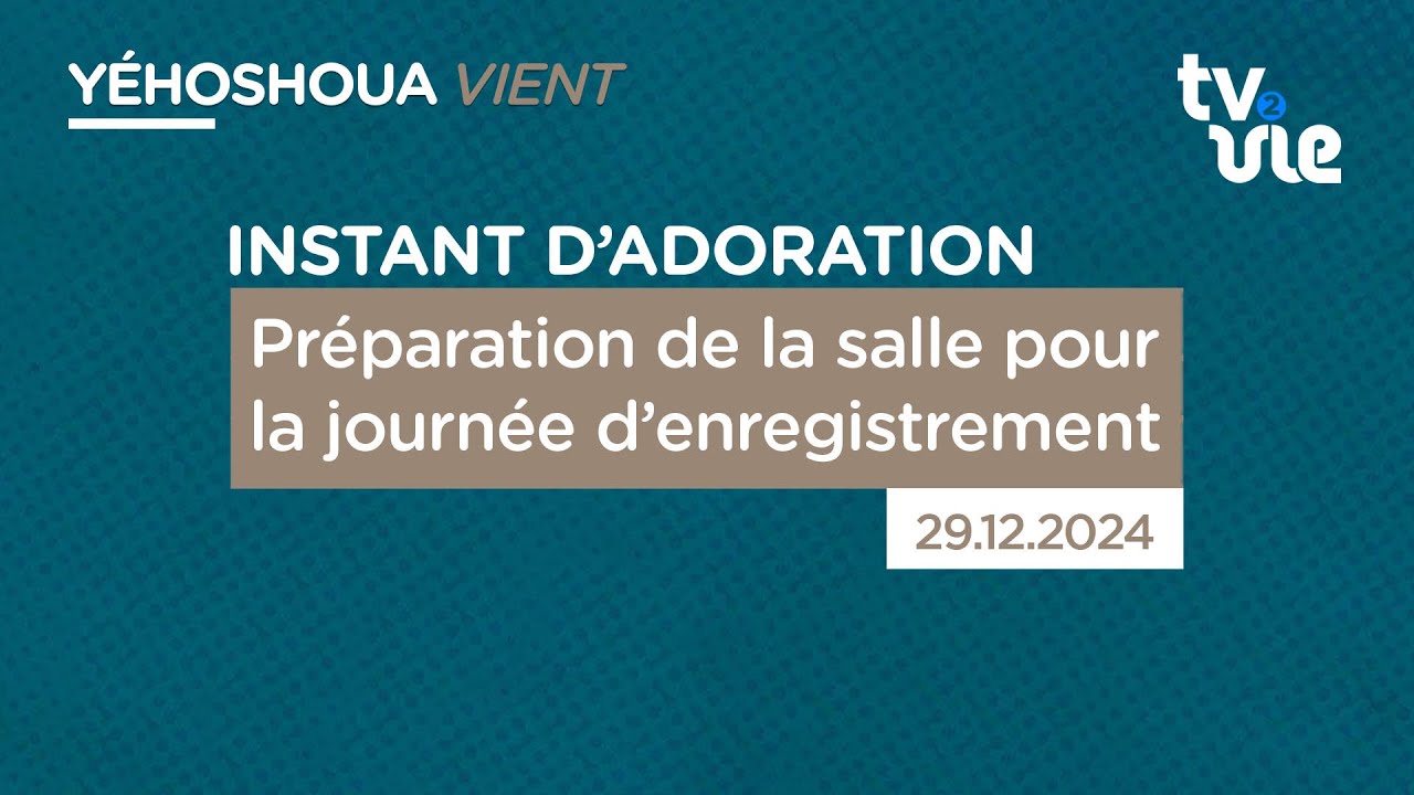 Thumbnail of video: Préparation de la salle pour la journée d’enregistrement
