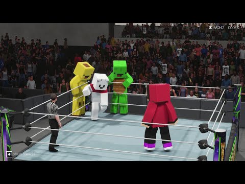 JJ vs. Mikey, Banana Kid, Carrie | 1 vs 3 Maizen Minecraft