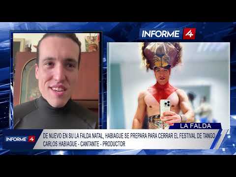 CARLOS HABIAGUE - DE NUEVO EN SU LA FALDA NATAL, SE PREPARA PARA CERRAR EL FESTIVAL DE TANGO