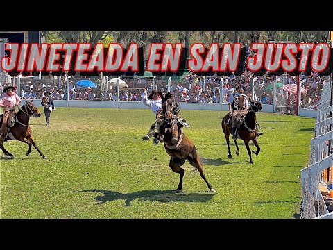 Jineteada en el club Colón de San Justo. BASTOS