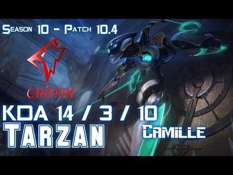 GRF Tarzan CAMILLE vs GRAVES Jungle - Patch 10.4 KR Ranked