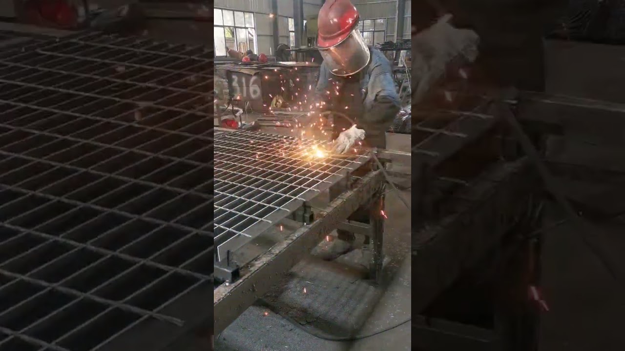 Steel Grating for Power Plant Platforms – Full Welding & Fabrication Process Revealed!