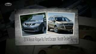 preview picture of video '2014 Nissan Rogue Vs. Ford Escape | Nissan Dealer NJ'