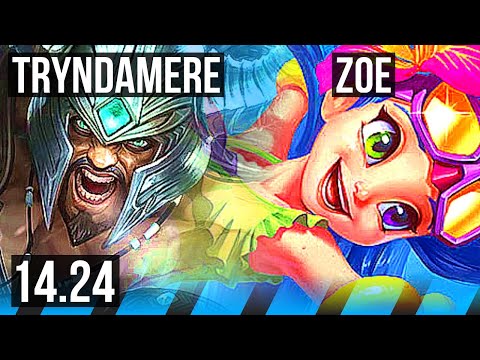 TRYNDAMERE vs ZOE (MID) | KR Diamond | 14.24