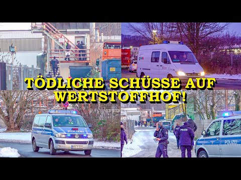 +++ TÖDLICHE SCHÜSSE AUF WERTSTOFFHOF +++ MANN FEUERT MIT PISTOLE UM SICH | TOTER + SCHWERVERLETZTE