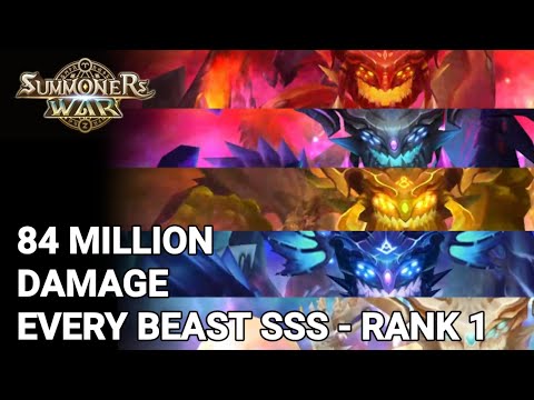 @GenesisPrime 84 Million Damage All Beasts SSS - Rank 1 - Summoners War