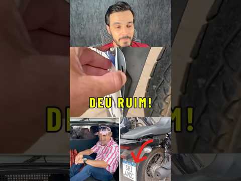 Aí é loucura. Jamais façam isso! 🚫 #transito #shopee #moto #leis #viralnews #viraltiktok
