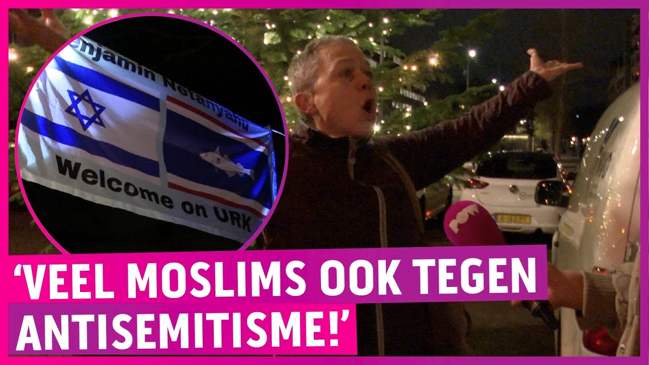 Pro-Israël-demonstranten achter Netanyahu: 'Gazanen geen mensen'