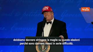 Trump: Mi candido alle elezioni per il 2028. E tira fuori il cappello 'Trump 2028' ST