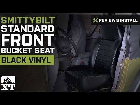 Jeep Wrangler Smittybilt Standard Front Bucket Seat (1987-2006 YJ, TJ) Review & Install