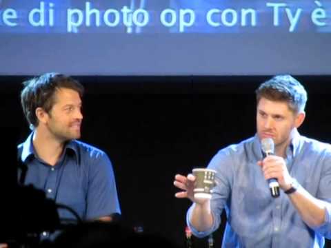 JUS IN BELLO 5 Supernatural Con 2014 - JIB5 - Jensen Misha - If Castiel and Dean would be girls