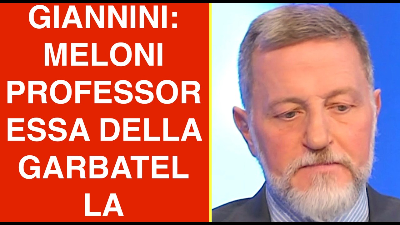 GIANNINI: MELONI PROFESSORESSA DELLA GARBATELLA