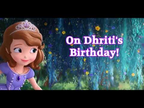 Dhriti Jain Birthday Video
