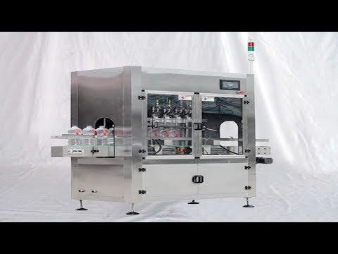 5Liter PET bottles oil filling capping machine linear type washing filler capper 食用油灌裝線直線式