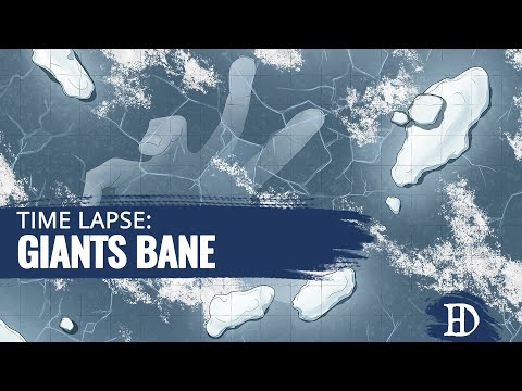 Drawing a Battlemap - Time Lapse: Giants Bane