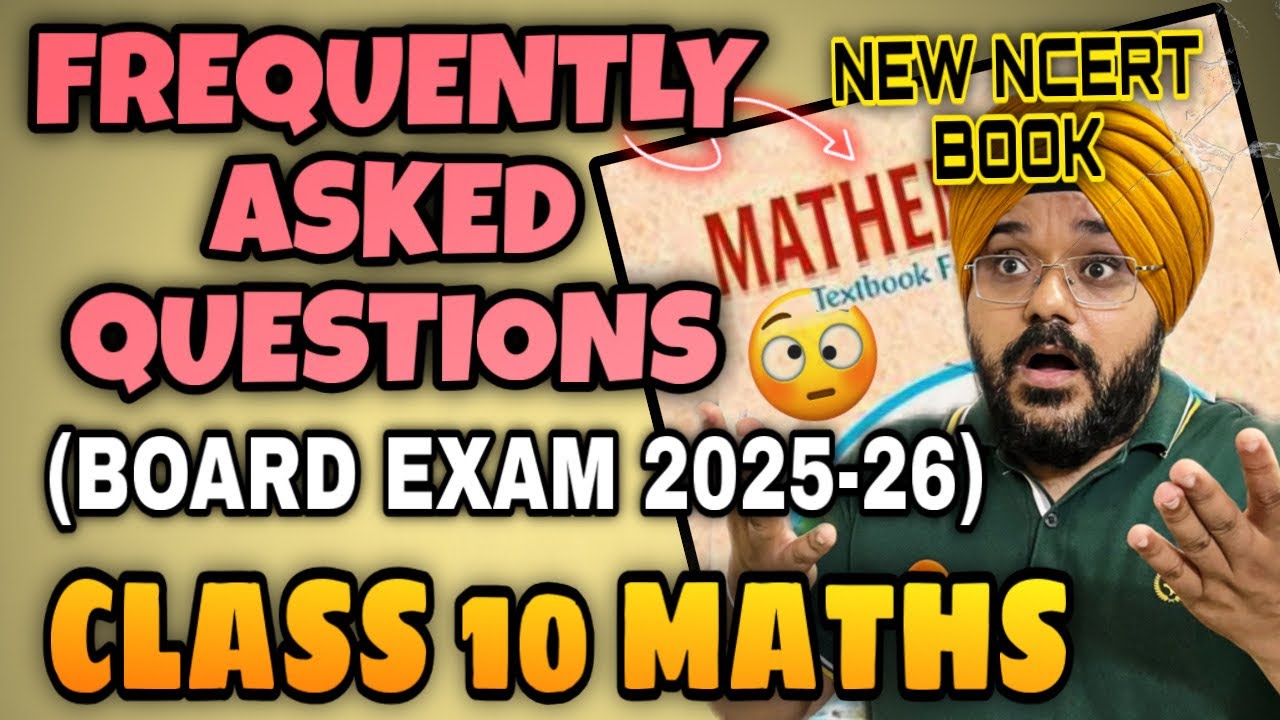 𝗡𝗘𝗪 𝗡𝗖𝗘𝗥𝗧 𝗖𝗟𝗔𝗦𝗦 𝟭𝟬𝘁𝗵 𝗠𝗮𝘁𝗵𝘀 Most Important Questions |Chapterwise |EXAM 2025-26 | CBSE Class 10 Maths