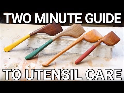 TWO MINUTE GUIDE TO WOODEN UTENSIL CARE