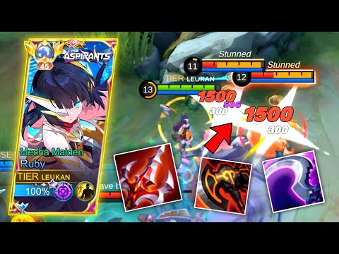RUBY MAX COOLDOWN + DAMAGE BUILD IS ABSOLUTELY CRAZY!🔥RUBY MOBILE LEGENDS