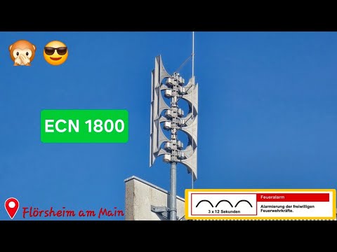 Sirenenprobe einer Hörmann ECN 1800 | 📍Flörsheim am Main | Monatlicher Probealarm | 01.10.25