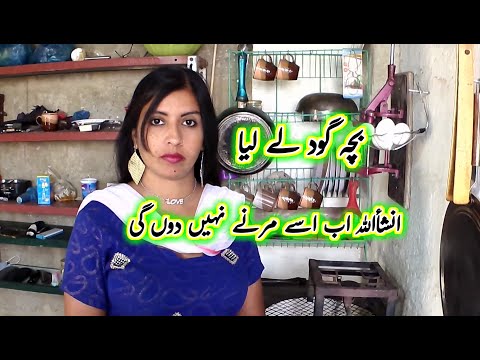 Baby cat feeding - A day in the life - Noreen's Village Lifestyle - بچہ گود لے لیا