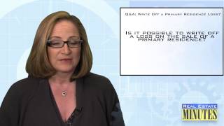 Q&A: Can You Write Off a Loss on Your Primary Residence?