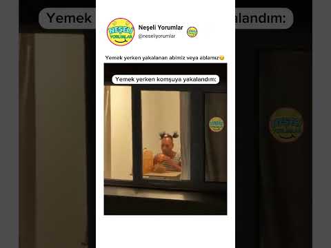 Yemek yerken yakalanan abimiz veya ablamız😊