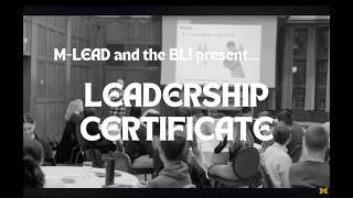 M-LEAD: The Leadership Certificate Program