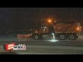 Snow creates messy commute, school closings.