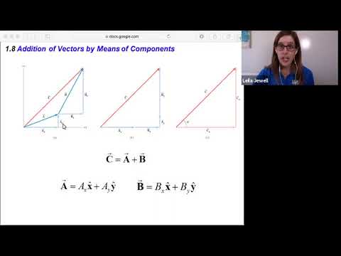 phys2A 1.8 Addition of Vectors by Means of Components