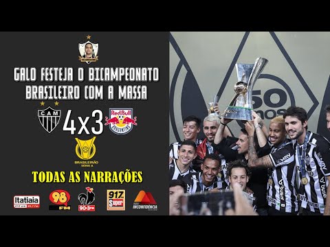 05/12/2021 - GALO 4x3 Bragantino - (GALO BICAMPEÃO BRASILEIRO 2021) - Todas as narrações