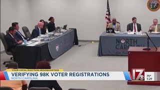 NC reveals plan to fix 98K voter registrations