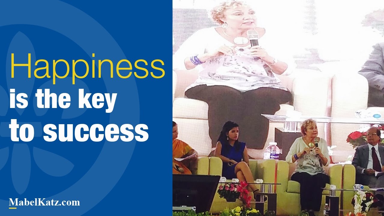 Happiness is the key to success · Peace Ambassador Mabel Katz in India, 2016