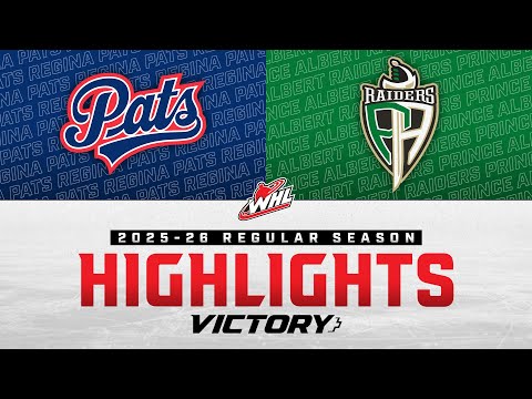 Regina Pats at Prince Albert Raiders 01/02 | WHL Highlights 2025-26