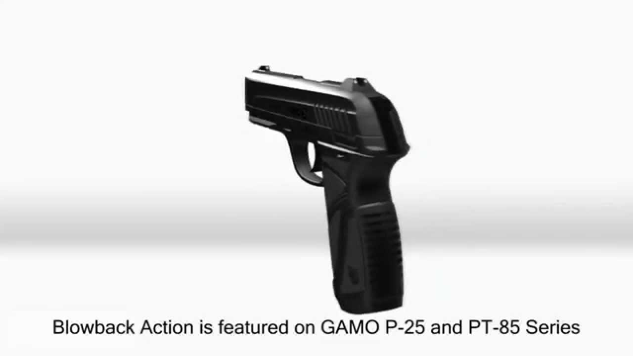GAMO PT-85 BLOWBACK DESERT PISTOLA AD ARIA COMPRESSA DA 4,5 MM