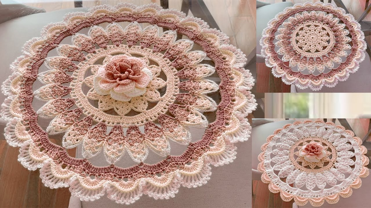 Como hacer Juegos de Mesa Lindos para tu Casa de Crochet
