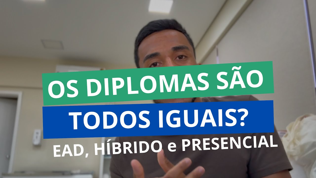 OS DIPLOMAS DE FACULDADE EAD, HÍBRIDA E PRESENCIAL SÃO DIFERENTES?