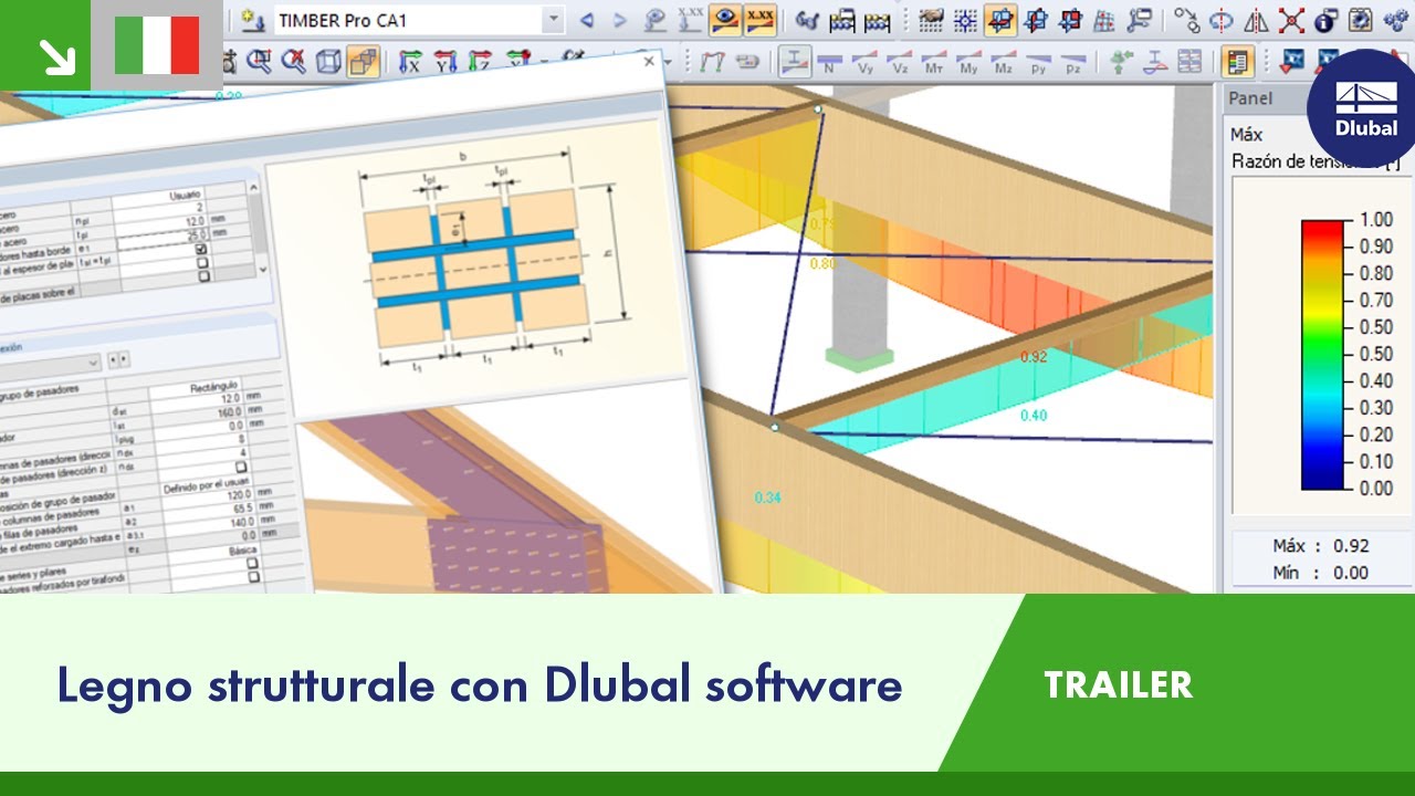 Trailer: Legno strutturale con Dlubal software