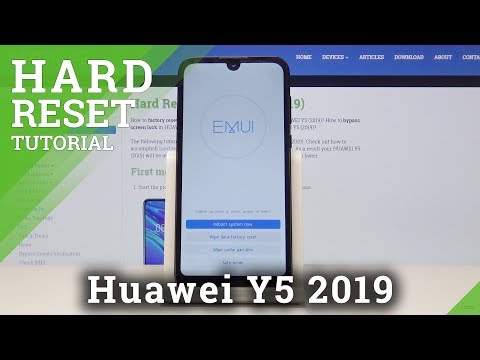 HARD RESET HUAWEI Y5 2019 - Bypass Screen Lock Tutorial