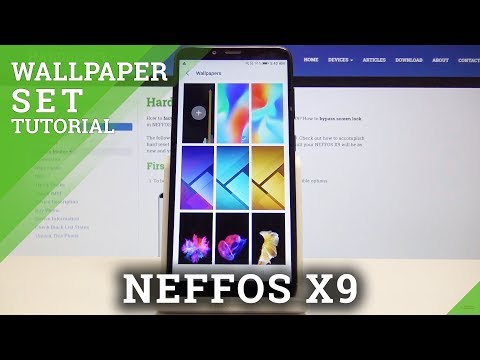 How to Personalize Home Screen / Lock Screen Wallpaper in NEFFOS  X9