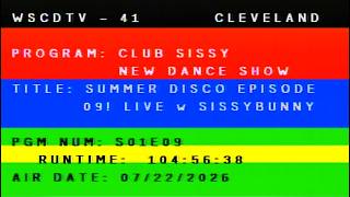 CLUB SISSY S01E09 | Summer Techno and House Live Mix with SissyBunny 22.07.2026