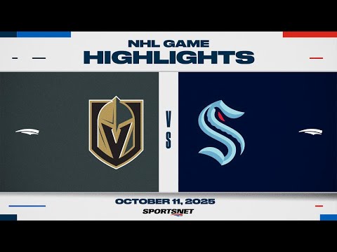 NHL Highlights | Golden Knights vs. Kraken - October 11, 2025