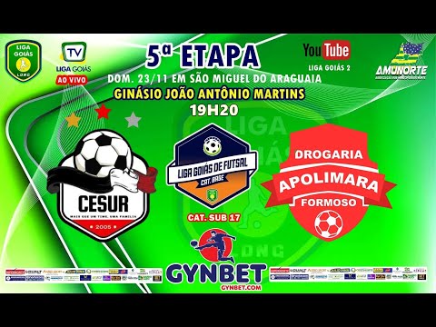 LIGA GOIÁS GYNBET.COM 2025 CATEG. BASE 2025 - CESUR URUANA X DROGARIA APOLIMARA