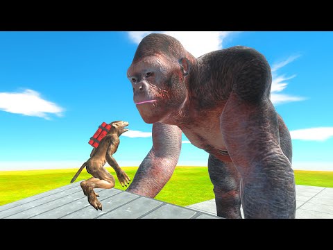 Dynamite Werewolf vs Giant Units - Animal Revolt Battle Simulator