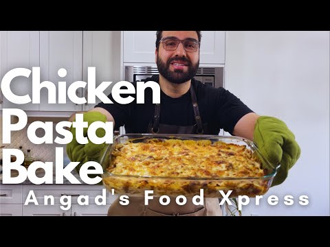 Best Chicken Pasta Bake Recipe Ever. (English Audio) HD 1080p. Easy Instructions.
