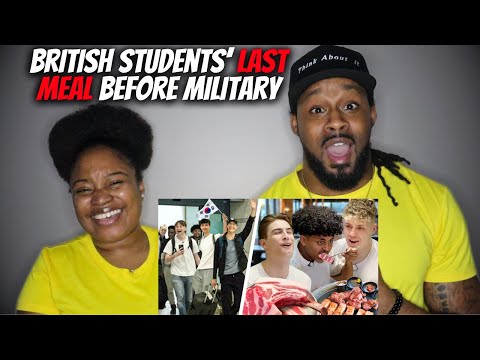 🇬🇧🇰🇷 American Couple React to British Students’ Last Meal before Military: Korea’s #1 BBQ