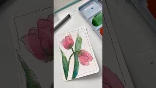 Watercolor Tulip