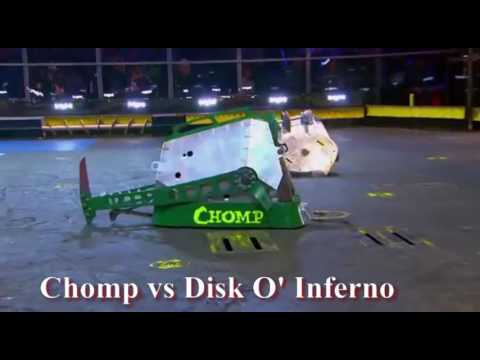 robot Chomp vs  Disk O' Inferno